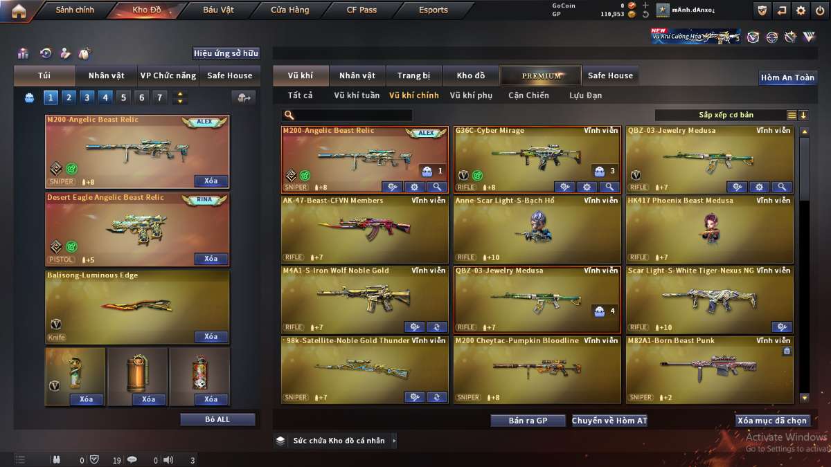 shop acc cf uy tin gia re